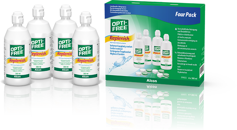 Opti-Free RepleniSH Systempack, Alcon (4 x 300 ml)